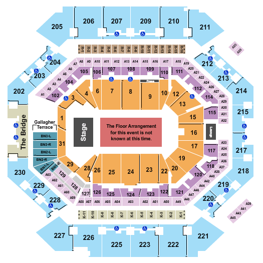 Barclays Center Smashing Pumpkins Seating Chart